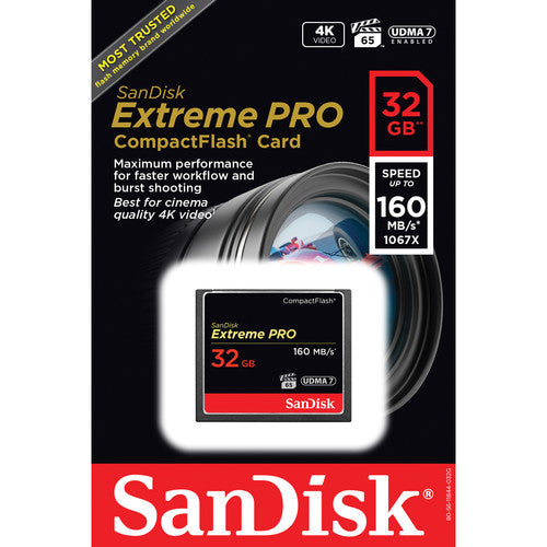 Sandisk Extreme pro compact flash 32gb 160mb/s