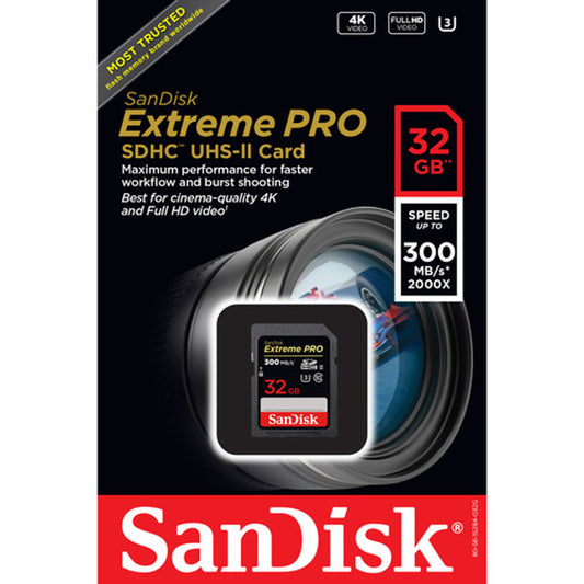 Sandisk Extreme pro sdhc uhs-II 32gb 300mb/s