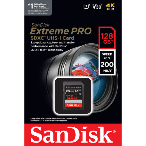 Sandisk Extreme pro sdxc 128gb uhs-1 200mb/s