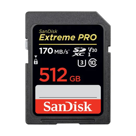 Sandisk Extreme pro sdxc uhs-1 512gb 170mb/s